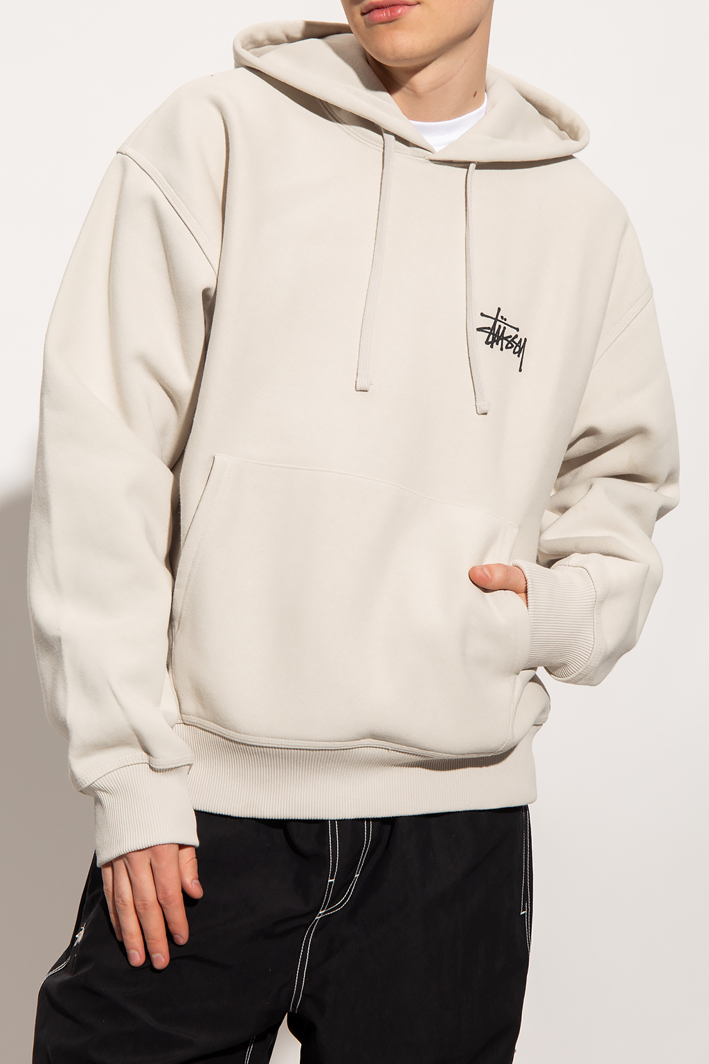 Beige on sale stussy hoodie